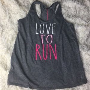 Pink and grey Athletic tank top